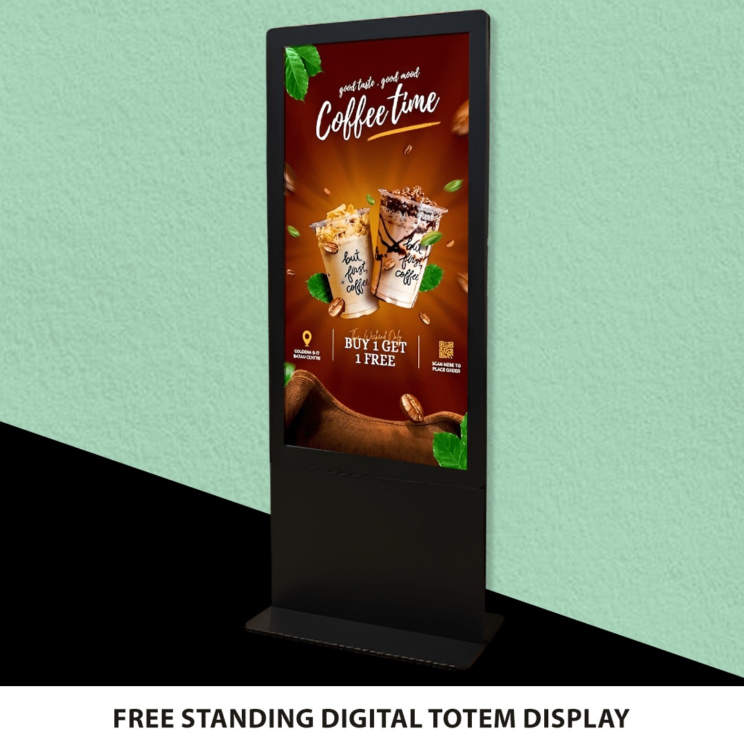 Free Standing Digital Totem Display